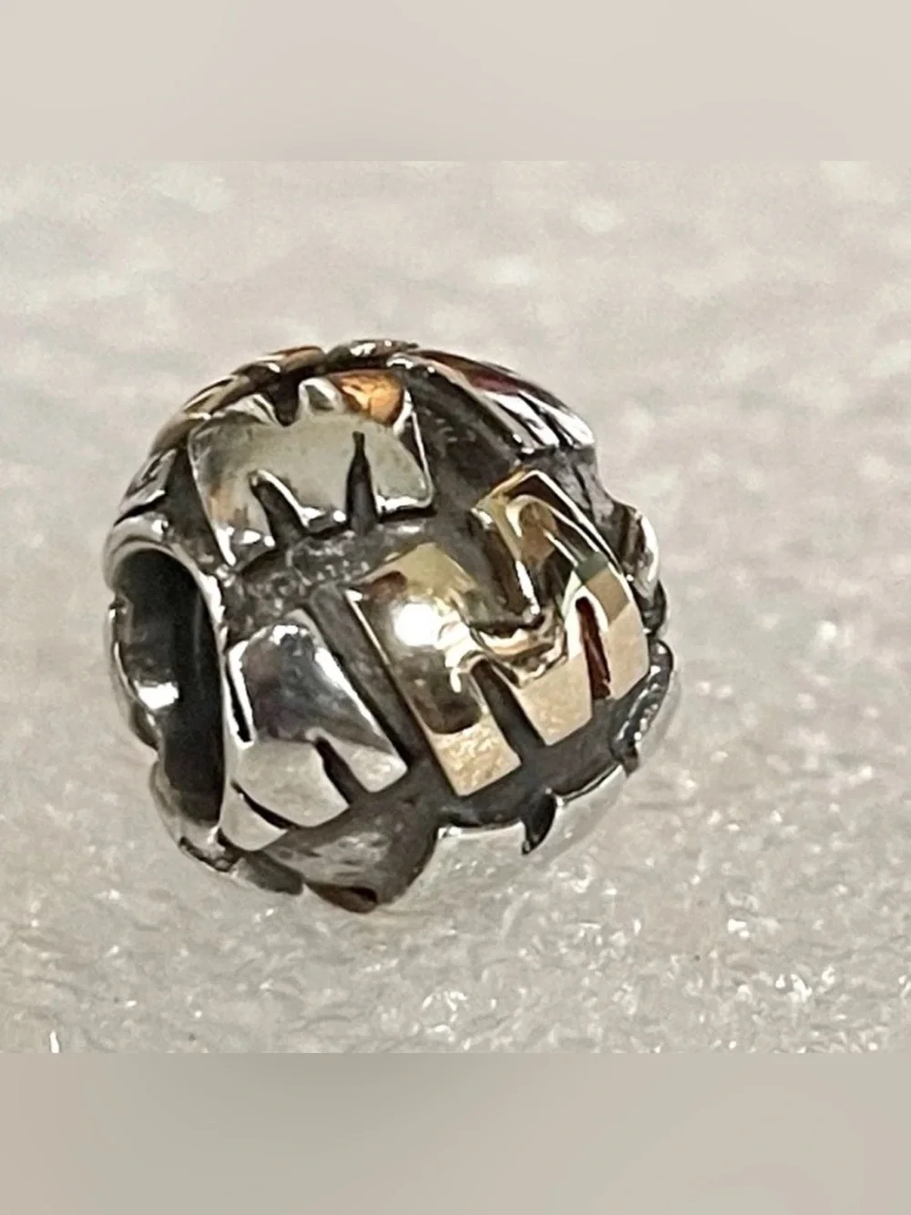 Authentic Pandora 14K Gold & Sterling Silver 
